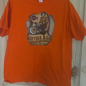 Harley-Davidson Vibrant Orange Buffalo Bill Tee